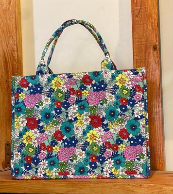 Multicolour Floral Tote 18x12x6"