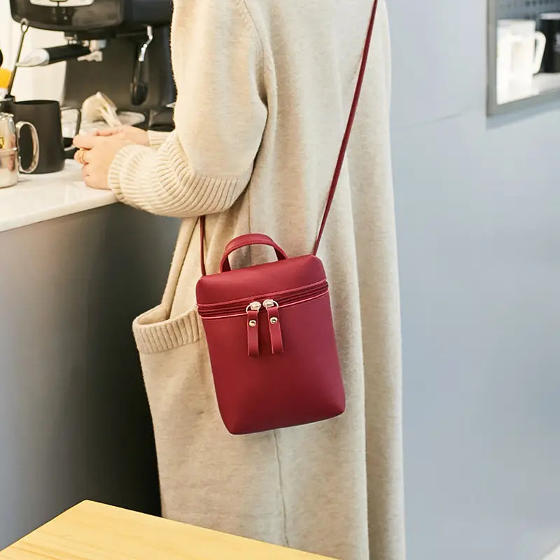 Wine Red Mini Crossbody