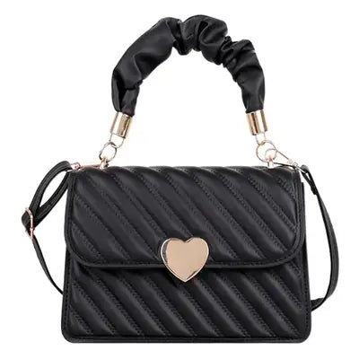 Beige Pleated Crossbody