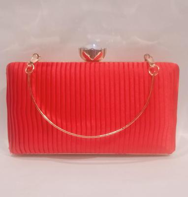 Red Textured Clutch 7x4"