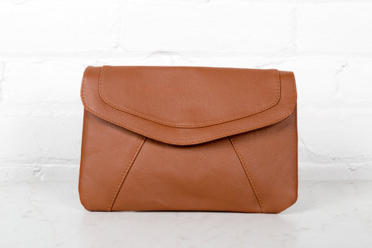 Caramel Envelope Clutch